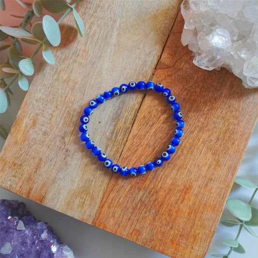 Pulsera Ojo Turco | Bolas 6mm | Amuleto de protección contra el mal de ojo