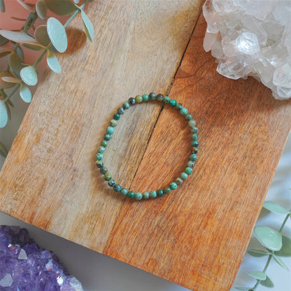 Pulsera Turquesa | Bolas 4mm | Purificación y sanación