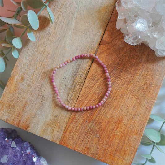 Pulsera Rodonita | Facetada | Sanación emocional profunda