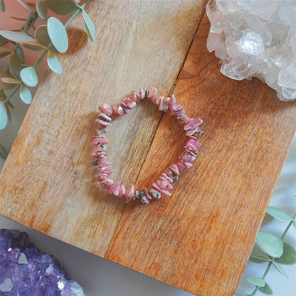 Pulsera Rodocrosita | Chips | Amor y liberación emocional