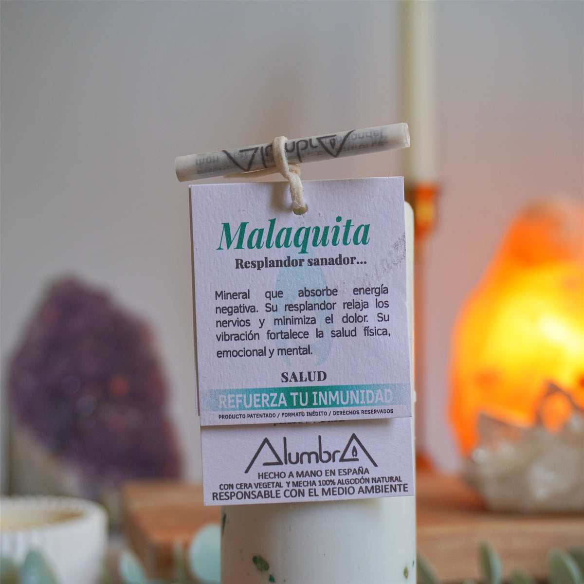 Vela Ritual | Salud - Malaquita