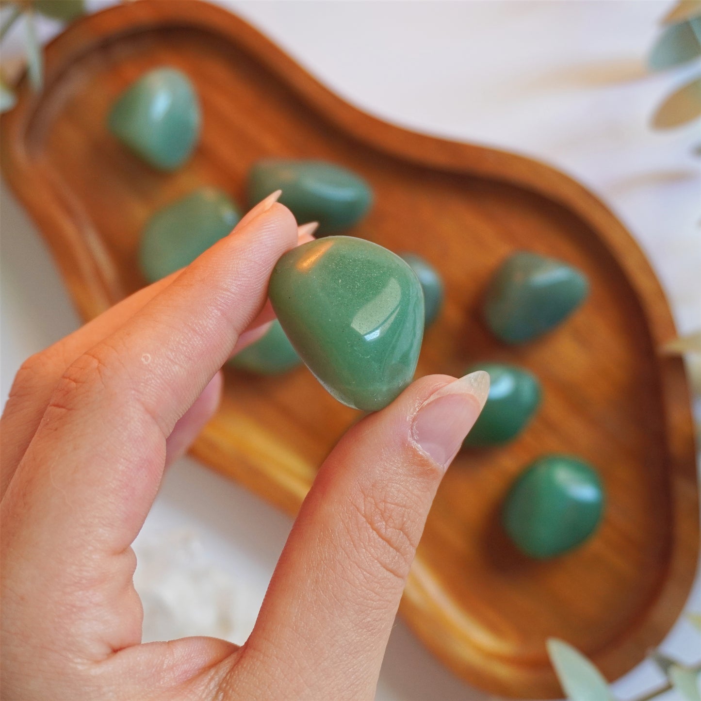 Cuarzo Verde rodado | Sanación y crecimiento personal