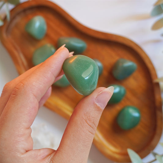 Cuarzo Verde rodado | Sanación y crecimiento personal