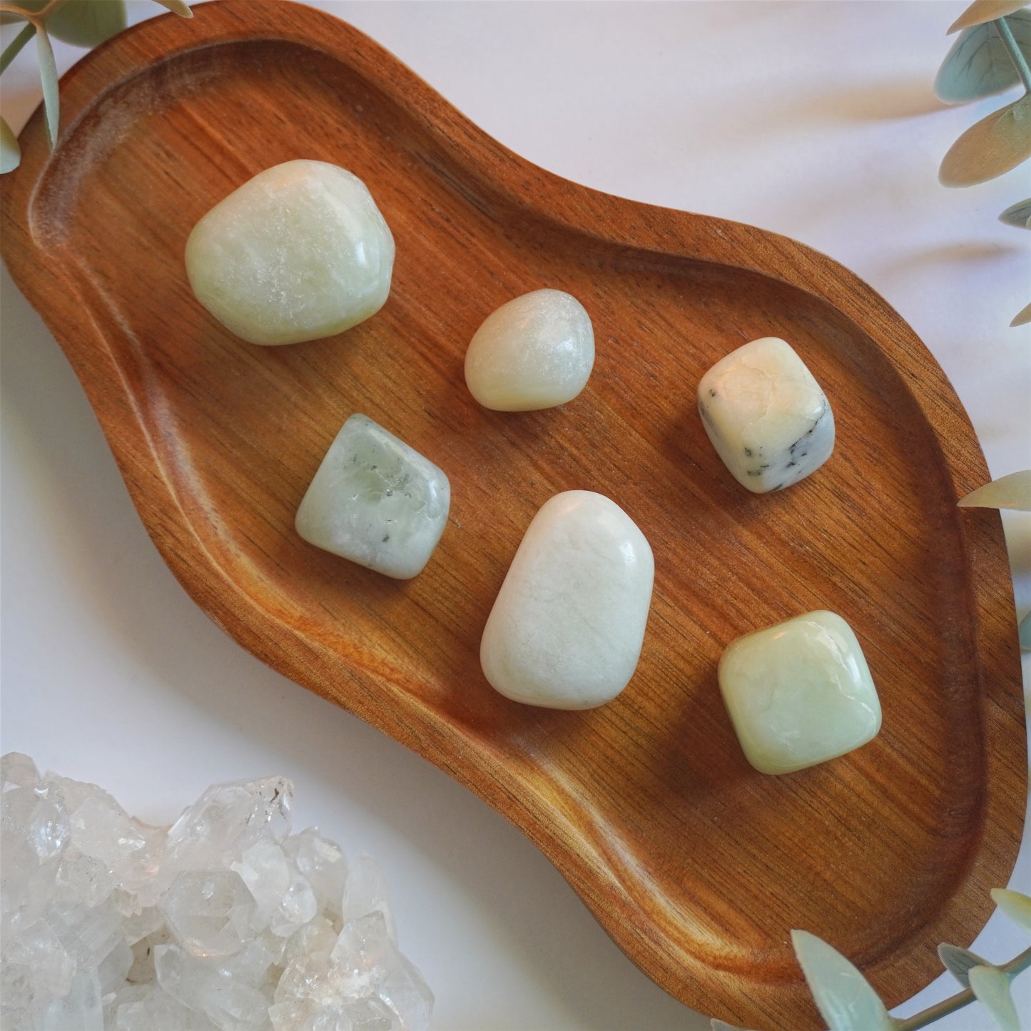 Jade Verde rodado | Buena suerte y prosperidad