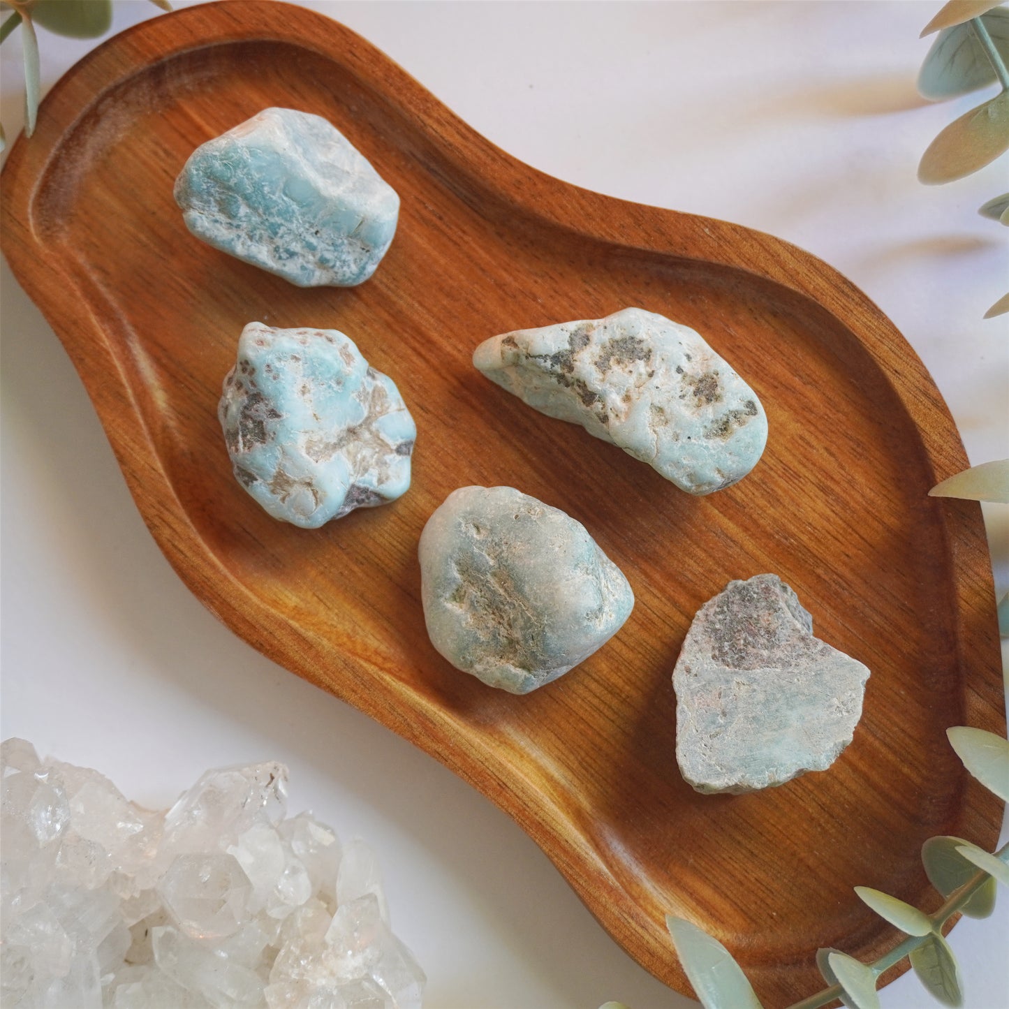 Larimar masivo | Paz emocional y serenidad