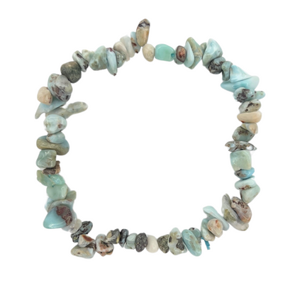 Pulsera chips Larimar