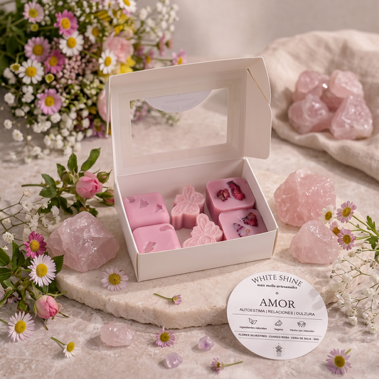 Wax melts Amor Flores Silvestres y Cuarzo Rosa